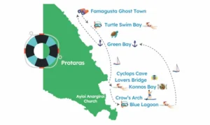 Map protaras route