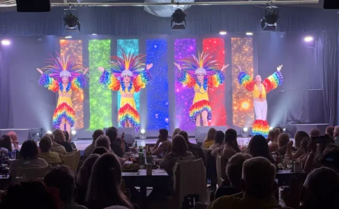 Stardust variety show cyprus rainbow costume finale